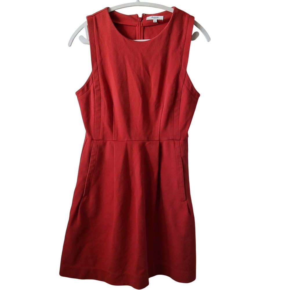 Madewell 8 Sleeveless Ponte Mini Dress with Pockets Size Causal Vacation Beach‎